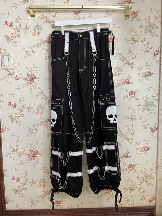 SKULL ZIP OFF PANT WHITE