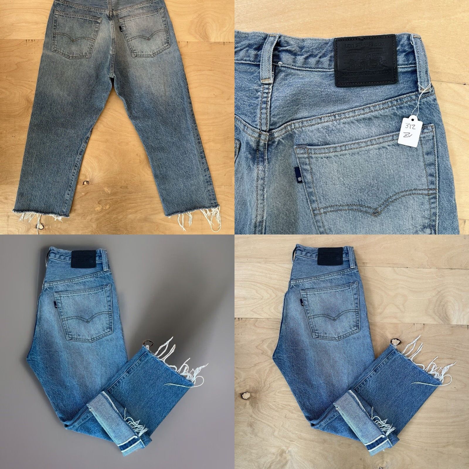 Levi's VINTAGE Levis Made and Crafted Jeans 27 Blue For Women Cropped 5-Pocket Denim Slim Fit Summer Womens Size 27" / US 4 / IT 40 - 8 Thumbnail
