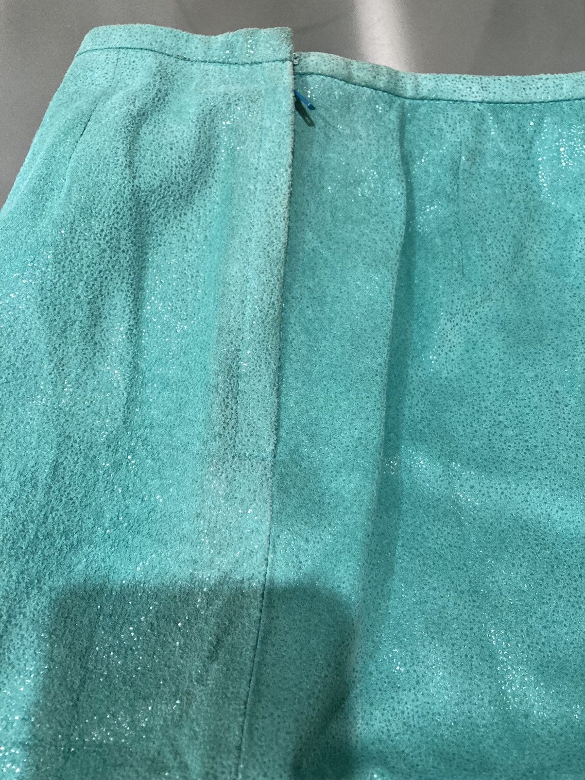 Japanese Brand Japanese Archive Y2K Pig Leather Ruffle Skirt Size 26" / US 2 / IT 38 - 5 Thumbnail