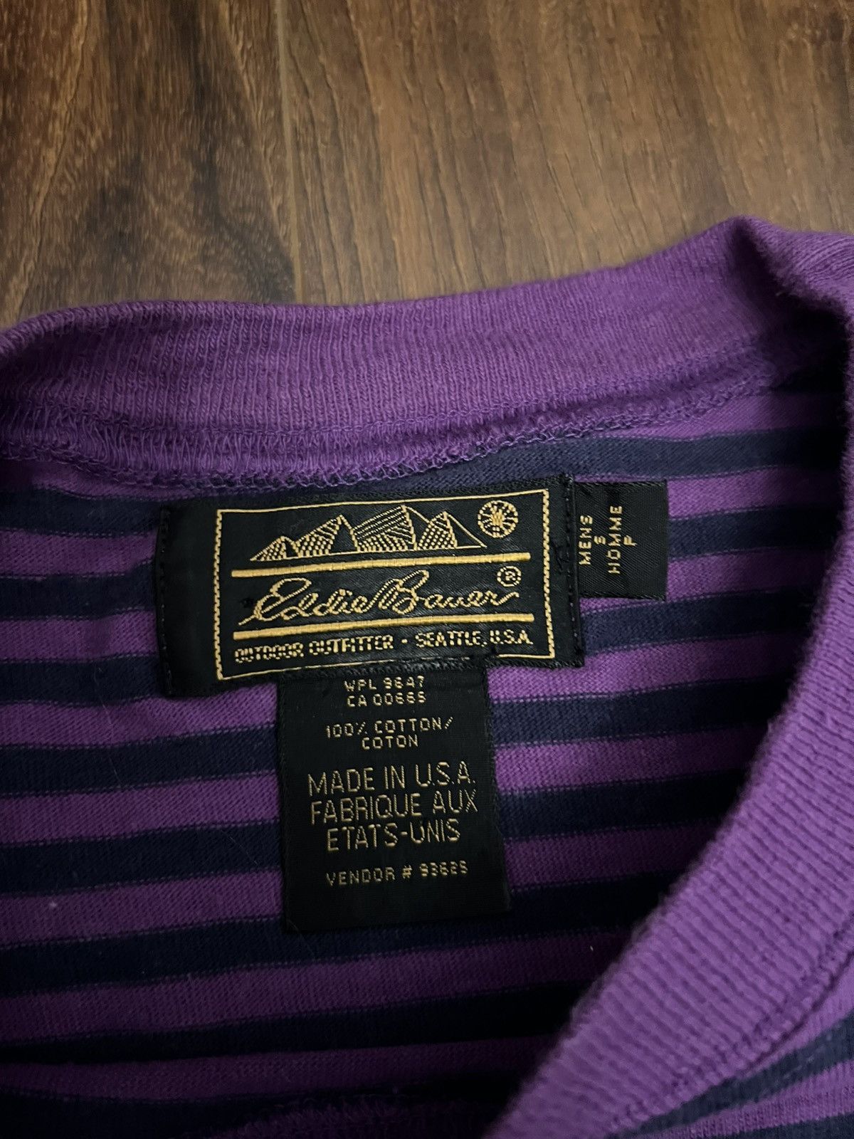 Eddie Bauer Vintage Eddie Bauer Striped Pocket Tee Size US S / EU 44-46 / 1 - 4 Thumbnail