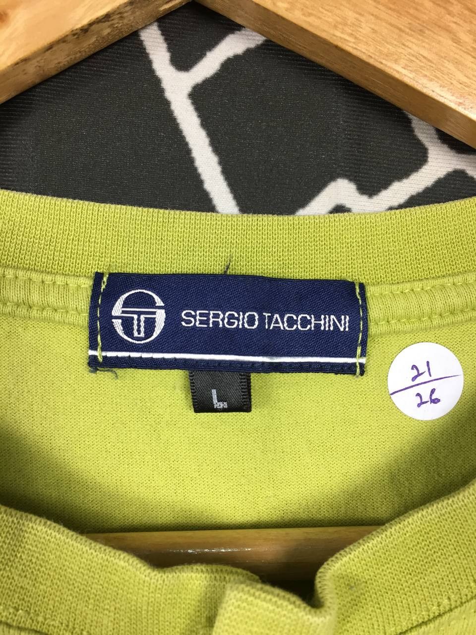 Sergio Tacchini × Vintage Vtg Sergio Tacchini Casual Henley Neck Tee Size US L / EU 52-54 / 3 - 15 Thumbnail