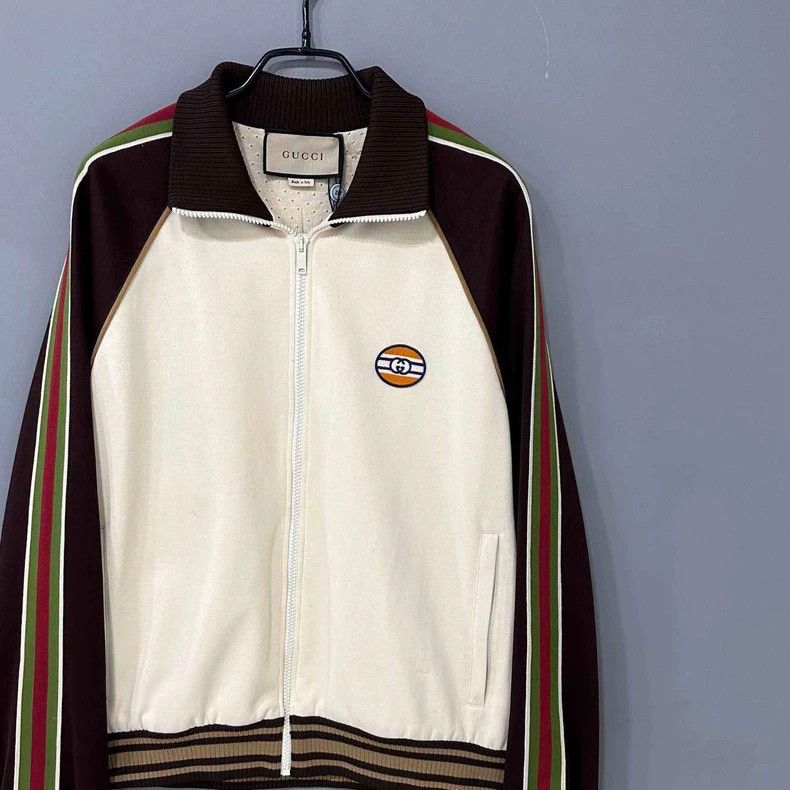 Gucci Gucci Classic logo logo zipper school uniform jacket Size US S / EU 44-46 / 1 - 2 Thumbnail