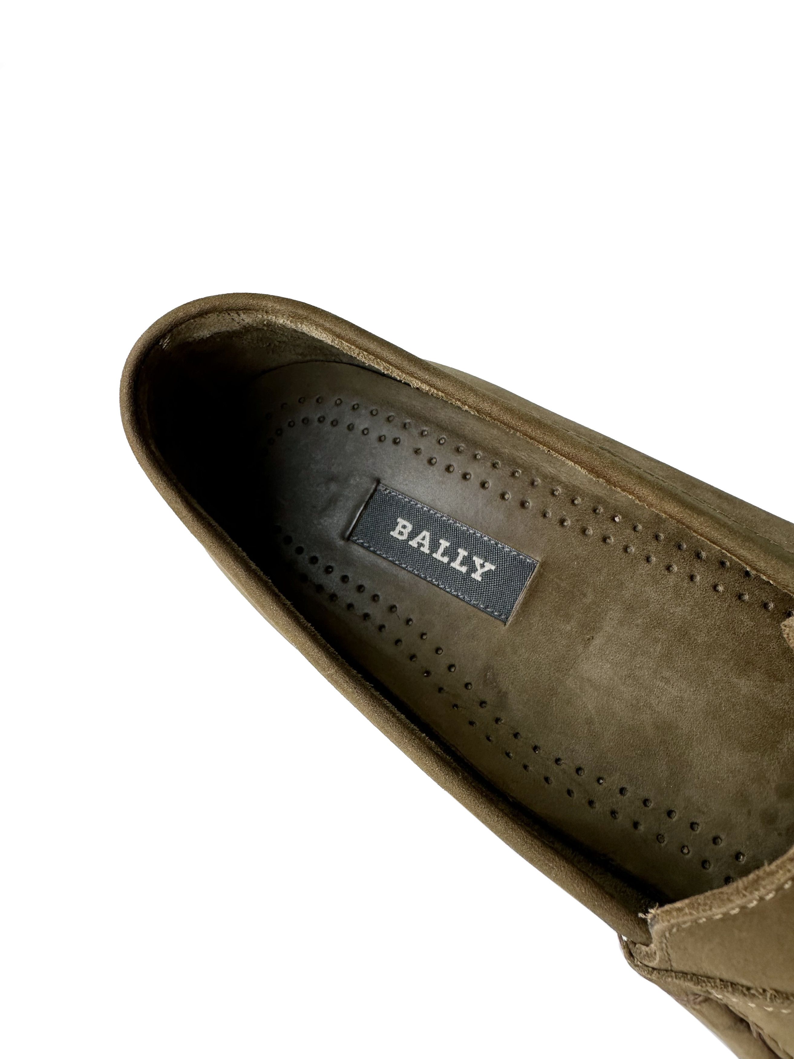 Bally Bally nubuck olive tassel loafer shoes Size US 10 / EU 43 - 3 Thumbnail