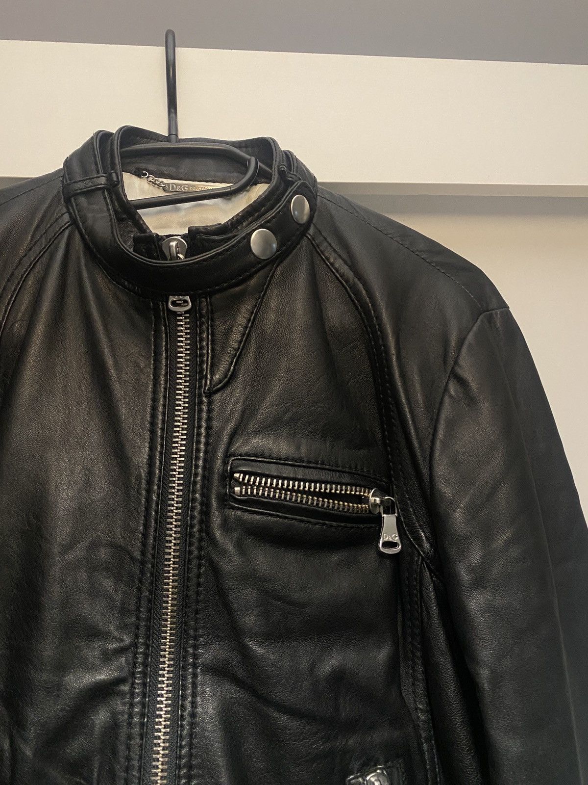 Dolce & Gabbana Dolce & gabbana luxury biker lamb leather women jacket Size M / US 6-8 / IT 42-44 - 6 Thumbnail