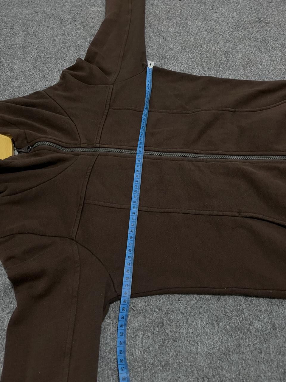 Japanese Brand Hoodie Zip-Up Dark Brown Maze Print Hood Lining Size US M / EU 48-50 / 2 - 11 Thumbnail