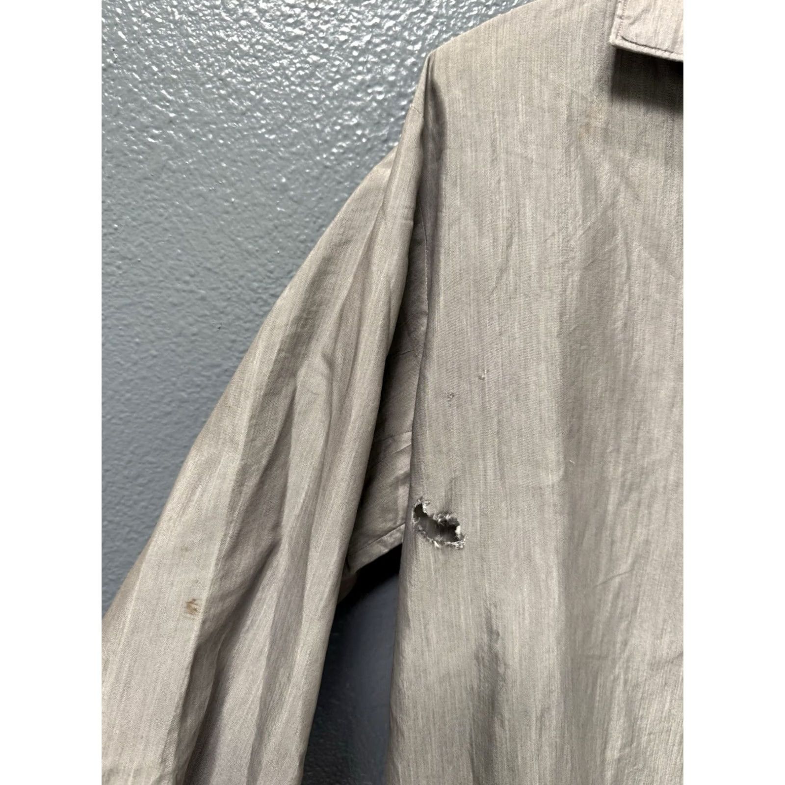 McGregor VINTAGE McGregor Shirt Gray Cotton Loop Collar Men’s Button Front Medium 1950s Rockabilly Mens Size US M / EU 48-50 / 2 - 4 Thumbnail