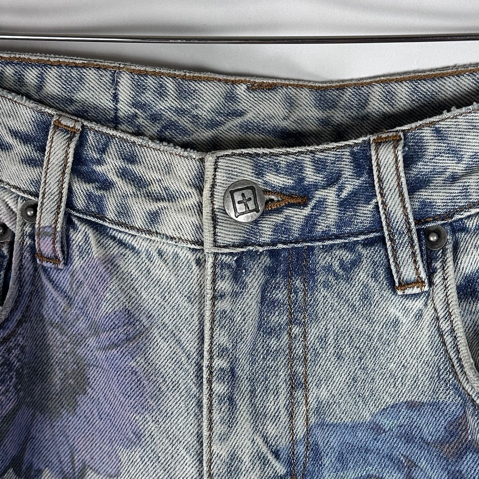 Ksubi Low Rider Cyberflora Denim Size US 28 / EU 44 - 3 Thumbnail