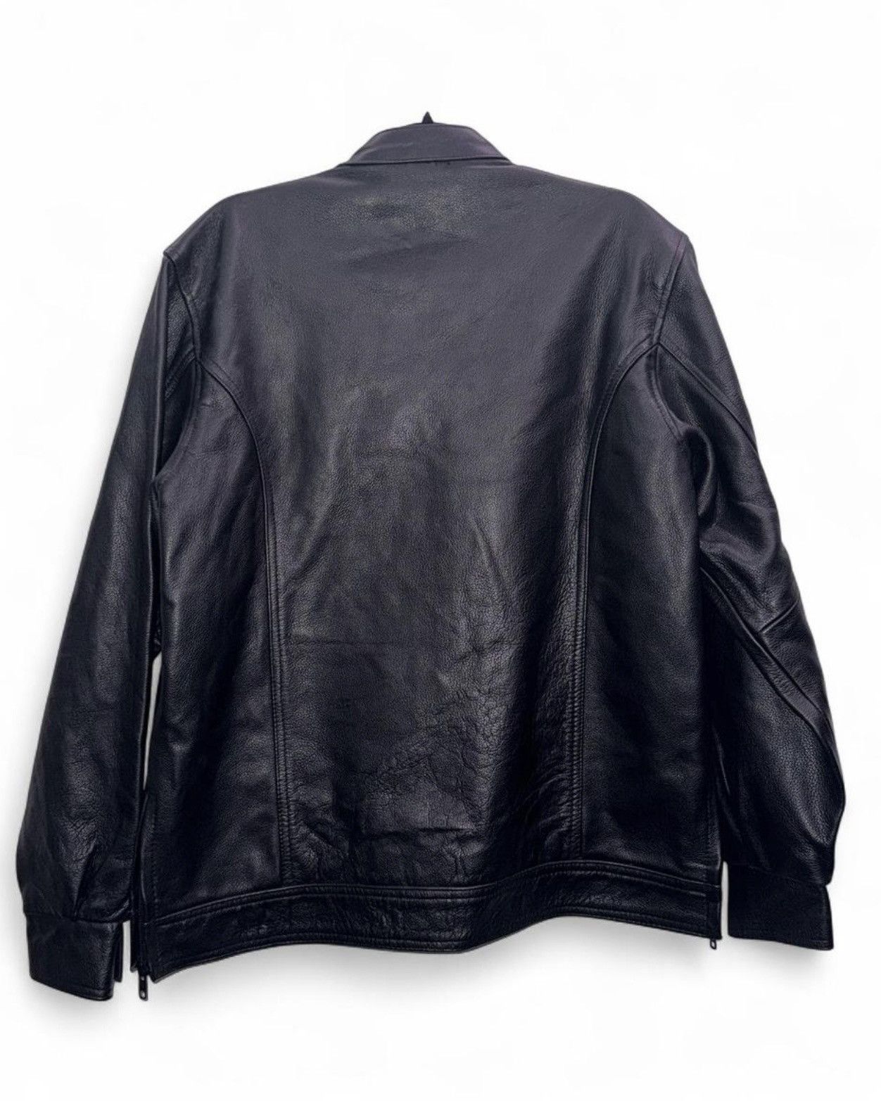 Vintage Black Leather Motorcycle Jacket Size US S / EU 44-46 / 1 - 2 Thumbnail