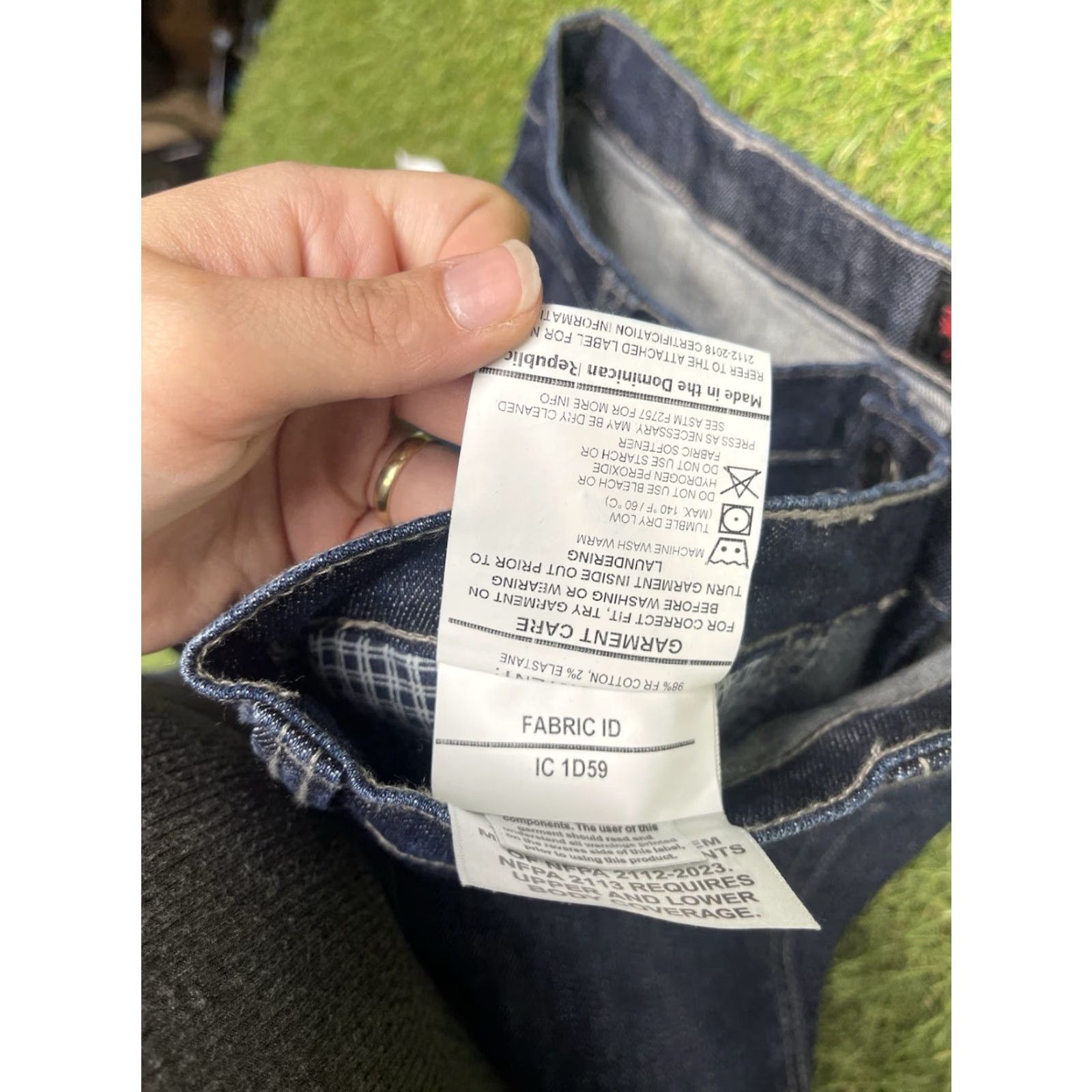 Vintage DRIFIRE Jeans Mens 36 Flame Resistant FR Taproo 5-Pocket Cargo Work Hemmed Blue Denim Short Description: Hemmable, Relaxed Fit, Straight Cut Size US 36 / EU 52 - 5 Thumbnail