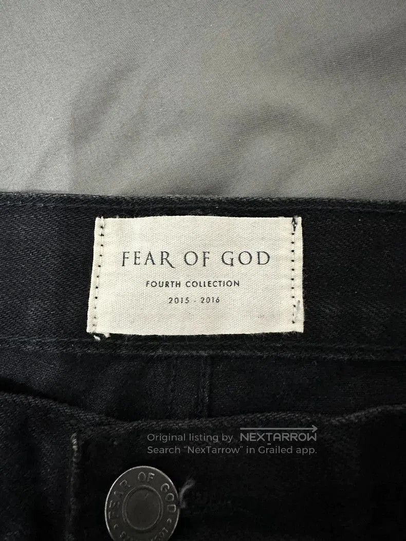 Fear of God Fear of God 4th Black Denim Jeans. Size US 34 / EU 50 - 3 Thumbnail