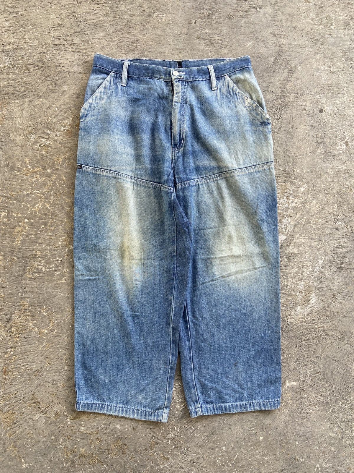 Sean John 2000s Sean John - JNCO Hip Hop Style Baggy Denim Pants Size US 35 - 1 Thumbnail