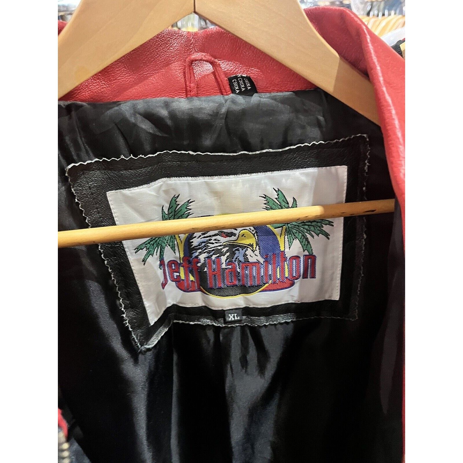 Jeff Hamilton 90s Chicago Bulls Leather Jacket XL