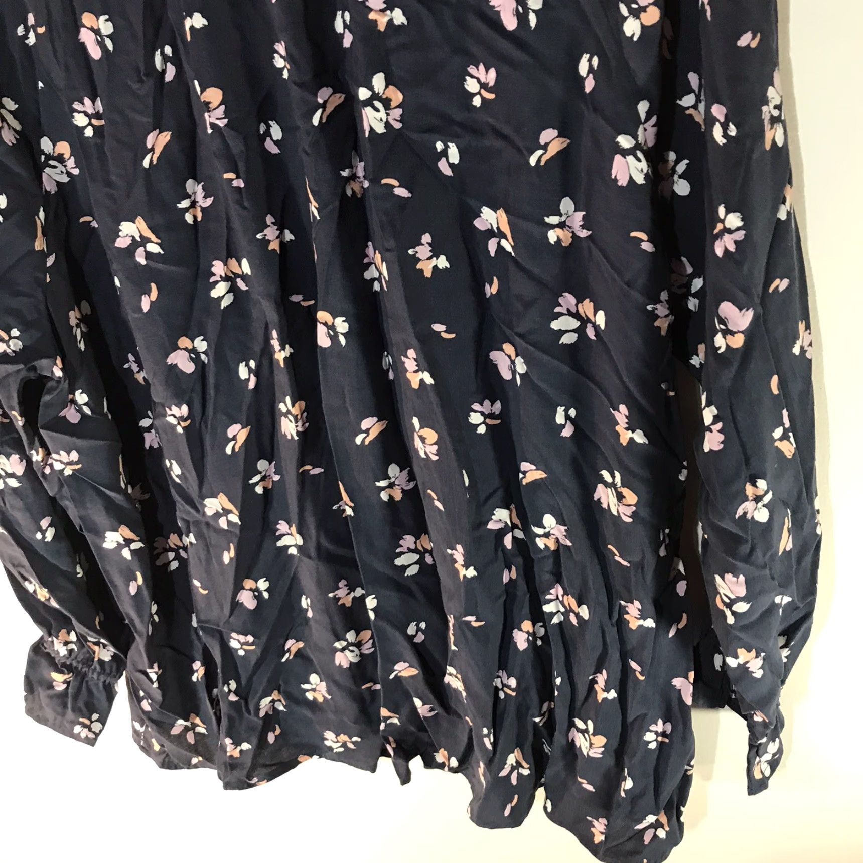 Vintage VINTAGE C&C California Women's Blouse Peasant Top Flower Pattern 3X Plus Size Blue Bohemian Size XXL / US 16-18 / IT 52-54 - 6 Thumbnail