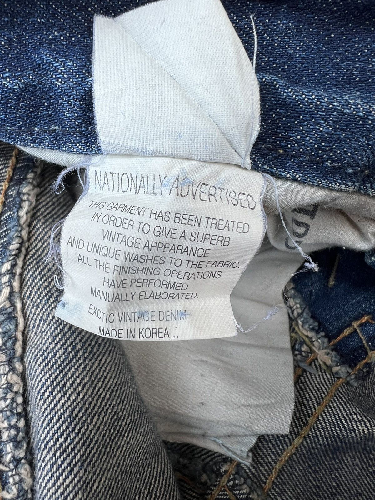 Vintage RARE! Yoshitomo Nara Lolita Vintage Denim Jeans Size US 30 / EU 46 - 24 Thumbnail