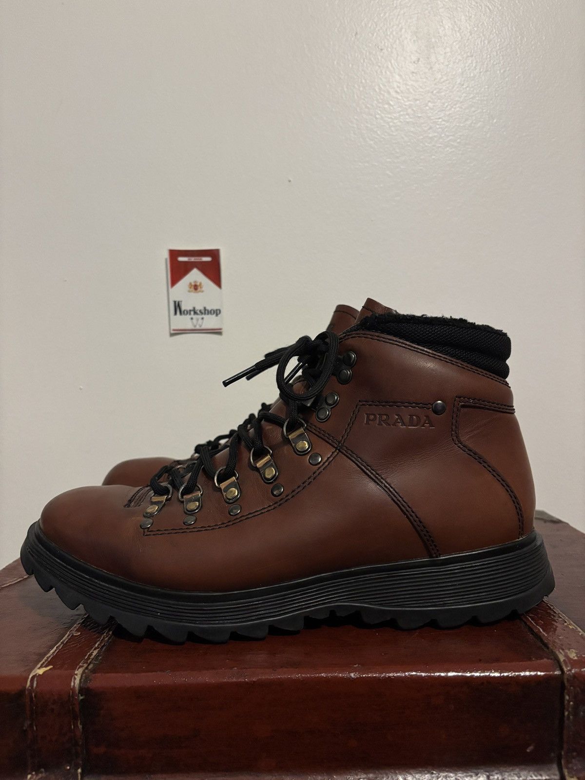 Prada Prada Hiking Boots / Vintage Linea Rossa Sport Linea Rossa Size US 8.5 / EU 41-42 - 2 Thumbnail