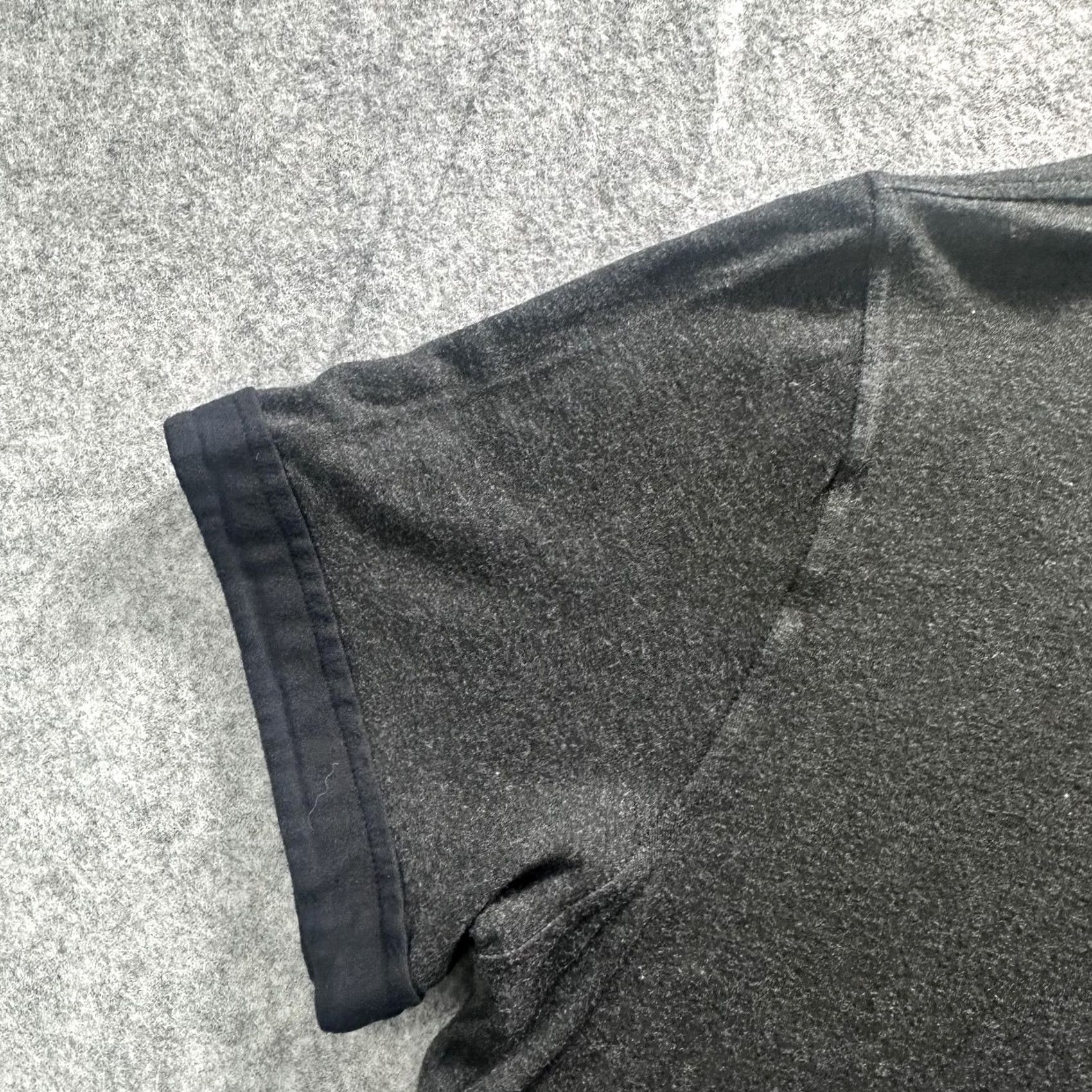 Armani Armani Collezioni Polo Shirt Mens XL Gray Solid Jersey Short Sleeve Casual Size US XL / EU 56 / 4 - 4 Thumbnail