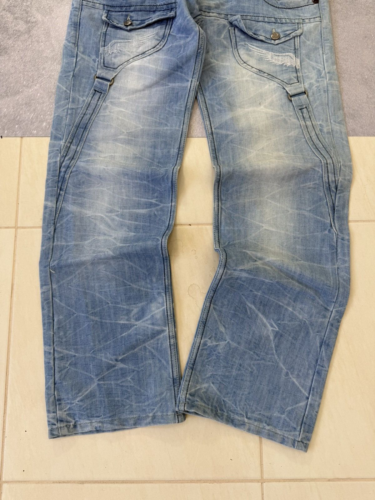 Hedi Slimane 00s Diesel Hedi Slimane Dior Style Washed Denim Jeans Size US 30 / EU 46 - 6 Thumbnail