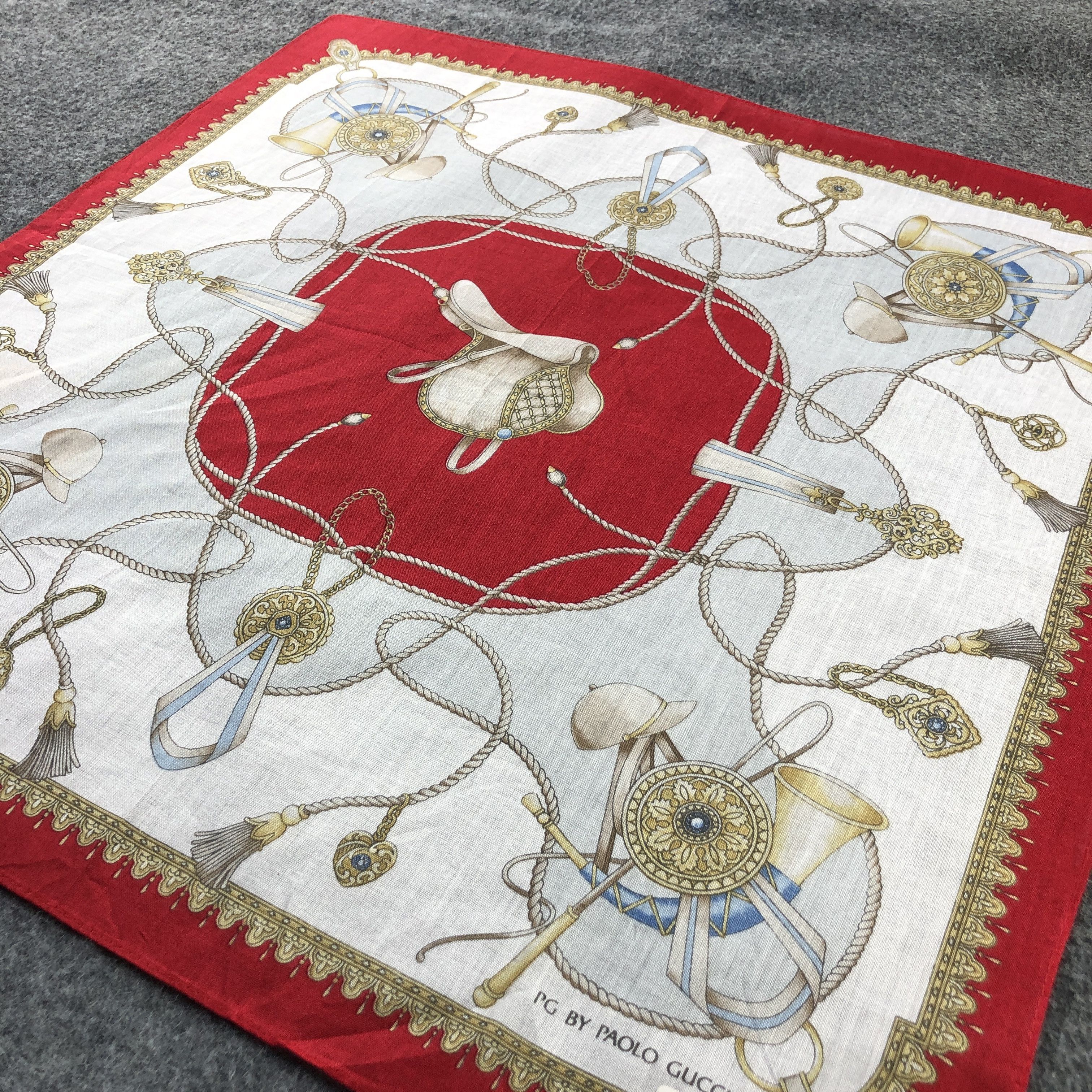 Paolo Gucci Paolo Gucci Handkerchief Neckerchief Bandana H2513 Size ONE SIZE - 3 Thumbnail