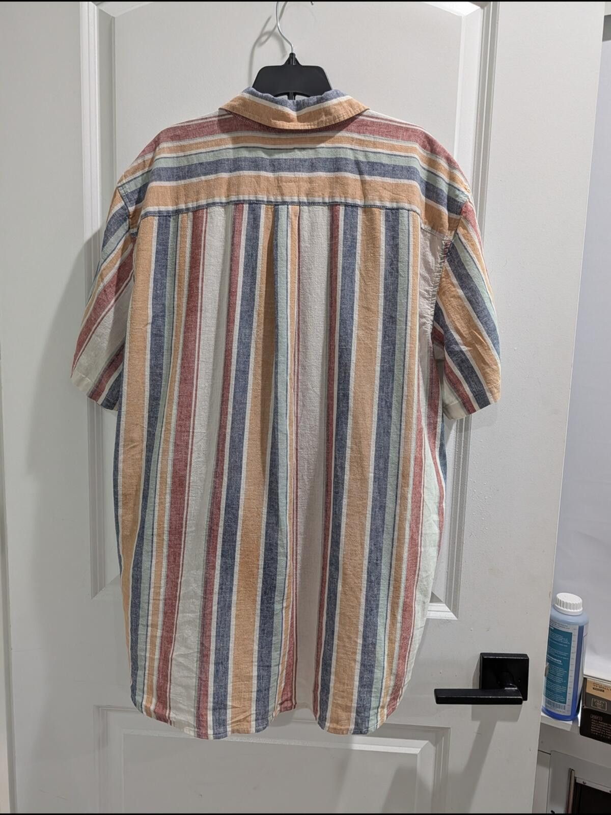 Gap GAP Short-Sleeve Button-Up Shirt in Multicolor Stripes Size US XL / EU 56 / 4 - 4 Thumbnail