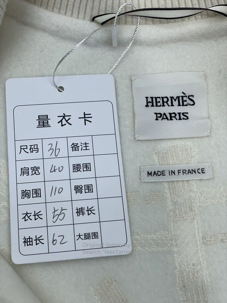 Hermes Hermes White cashmere zip coat Size XS / US 0-2 / IT 36-38 - 6 Thumbnail