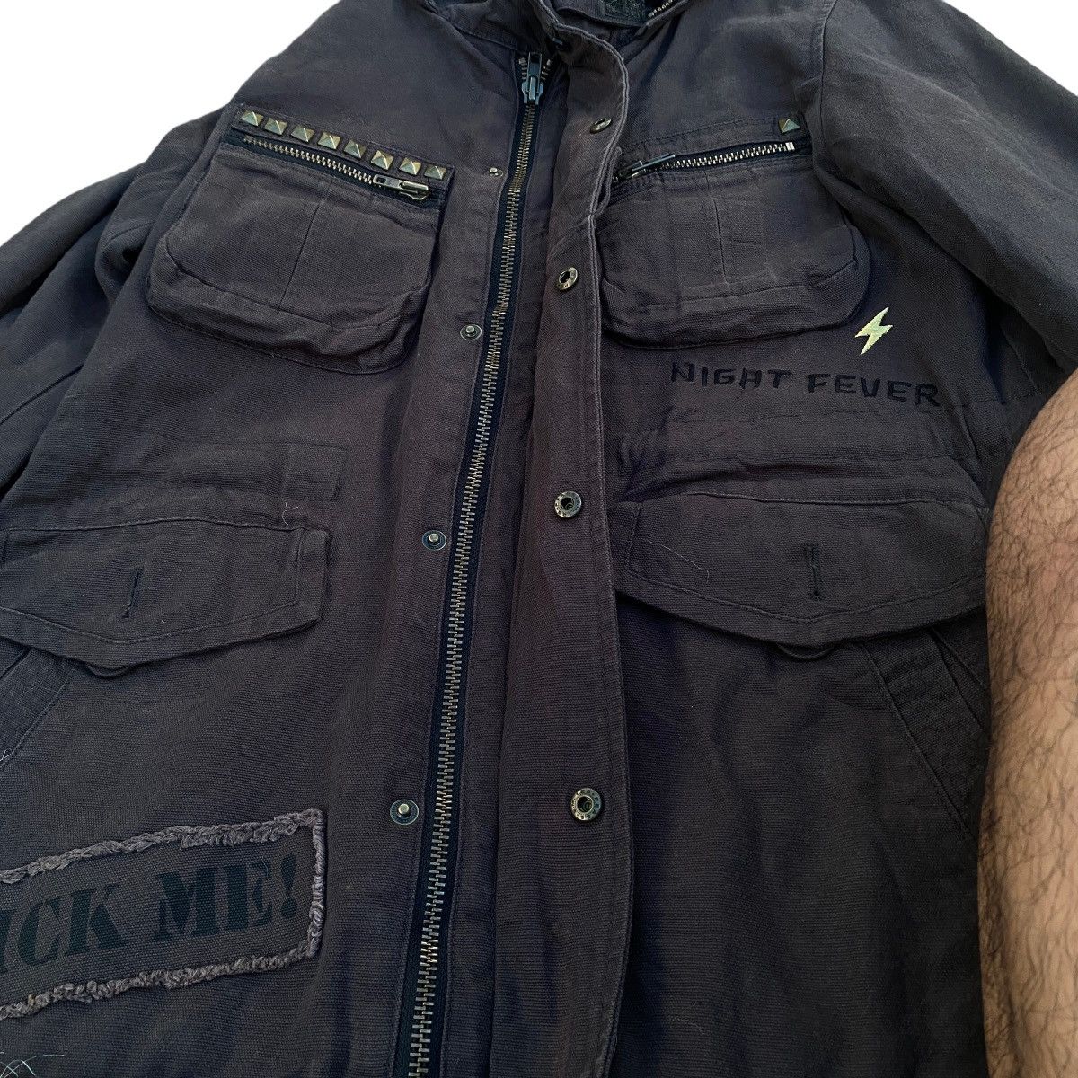 If Six Was Nine 2000's World Wide Love Crazy Fur Parka Jacket Size US M / EU 48-50 / 2 - 9 Thumbnail