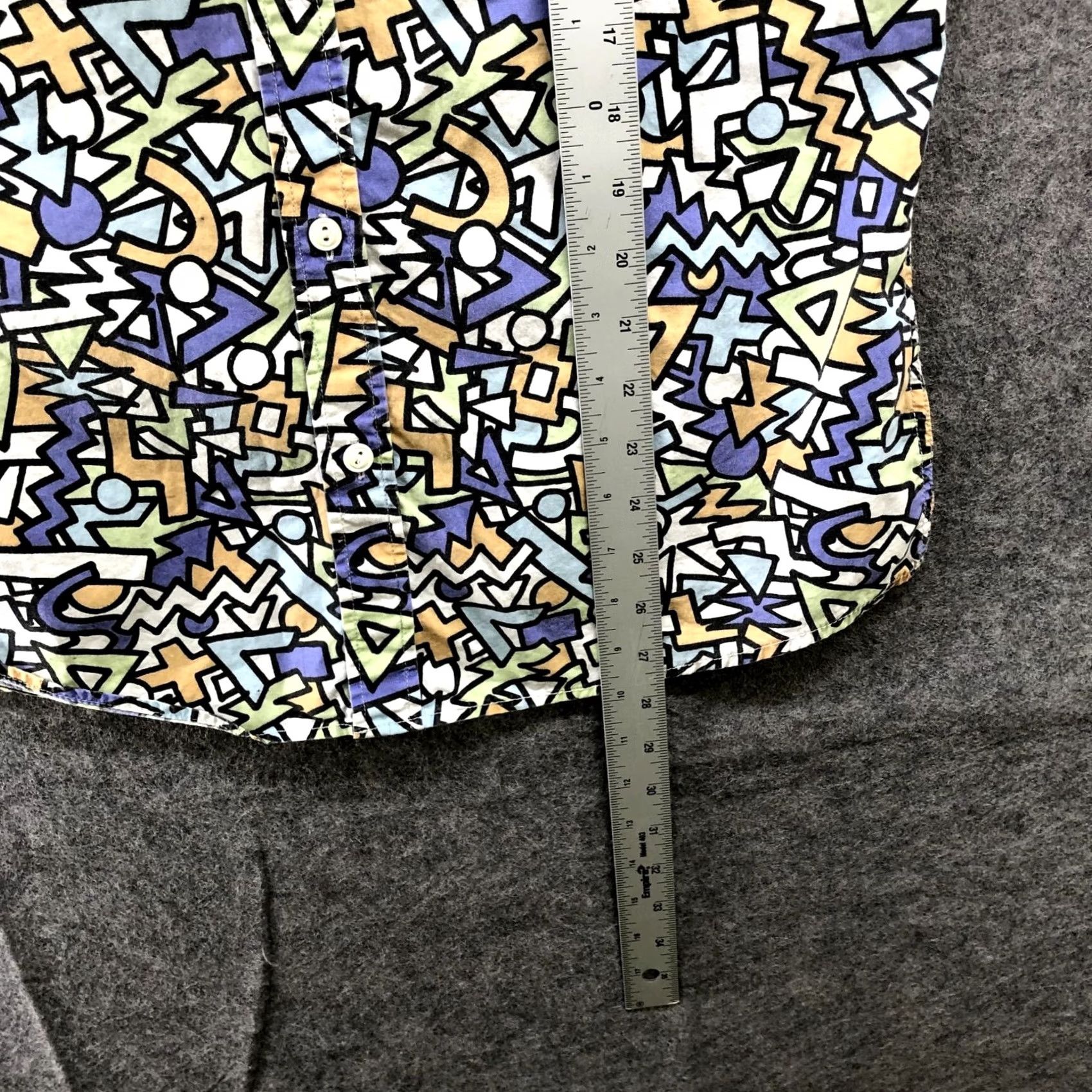Asos ASOS Button Down Shirt Mens S Short Sleeve Retro Wacky Mixed Print Button-Up Col l ar Shirt Casual Vintage No Size US S / EU 44-46 / 1 - 7 Thumbnail