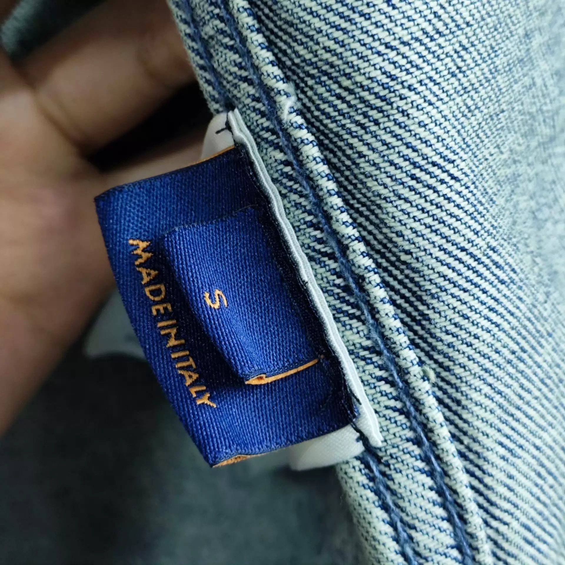Louis Vuitton LV denim printed short sleeve T-Shirt S Blue Size US S / EU 44-46 / 1 - 6 Thumbnail