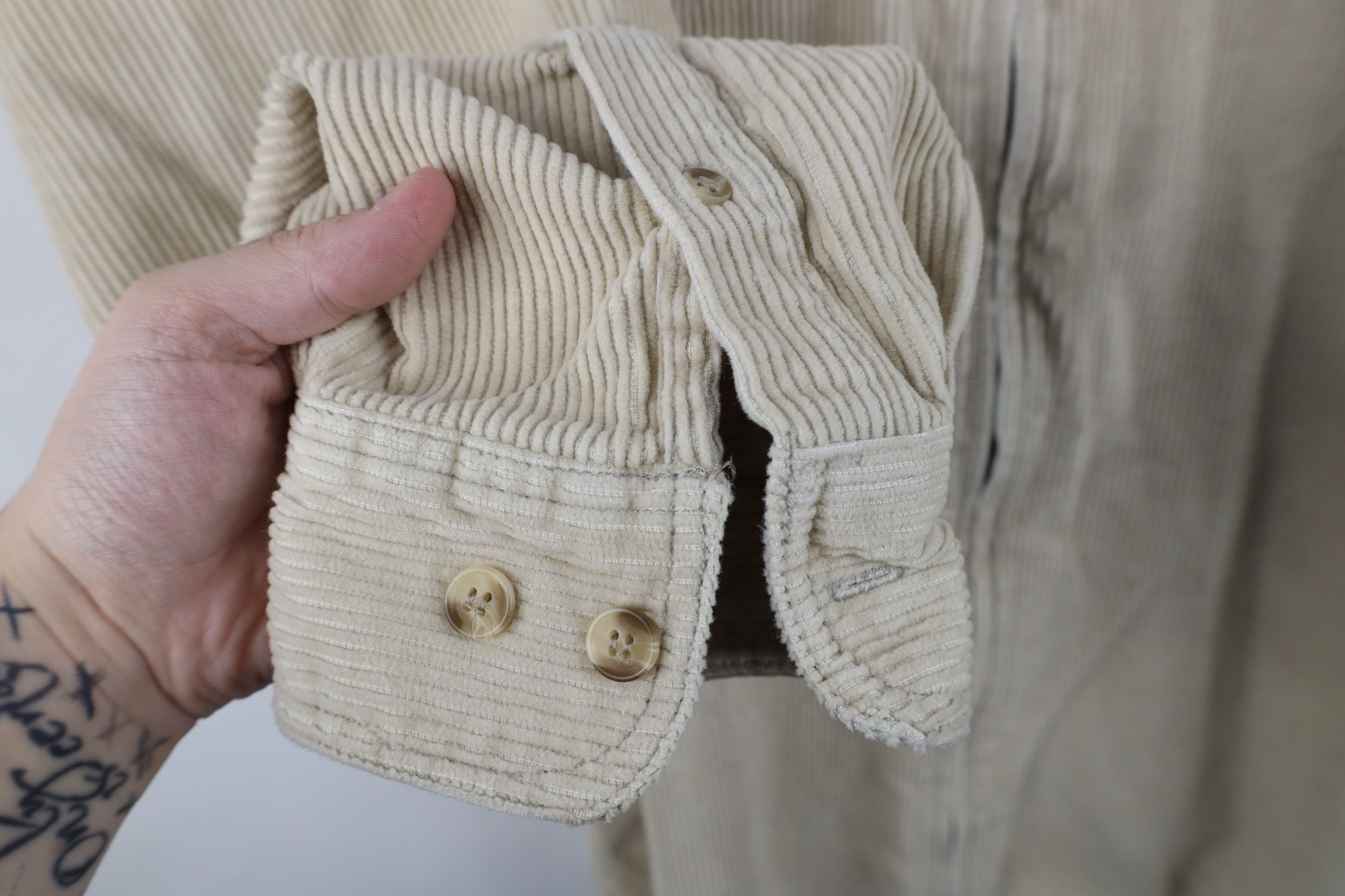 Vintage Vintage 90s Streetwear Fit Corduroy Shirt Jacket Jac Size XL / US 12-14 / IT 48-50 - 4 Thumbnail