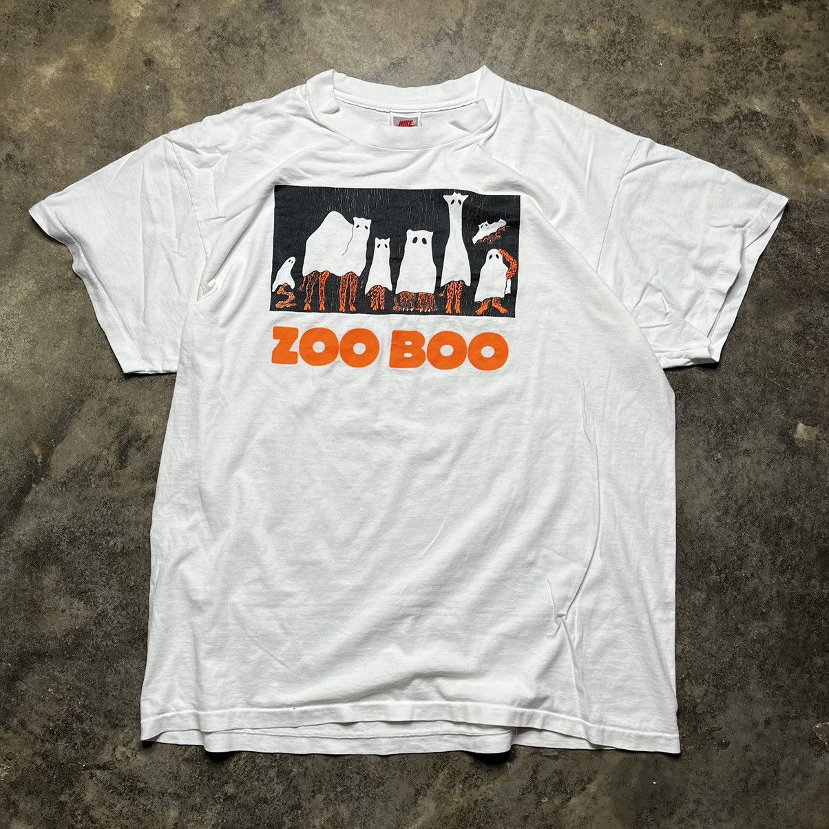 Nike × Vintage vintage 90s nike zoo animals halloween tshirt Size US XL / EU 56 / 4 - 1 Thumbnail