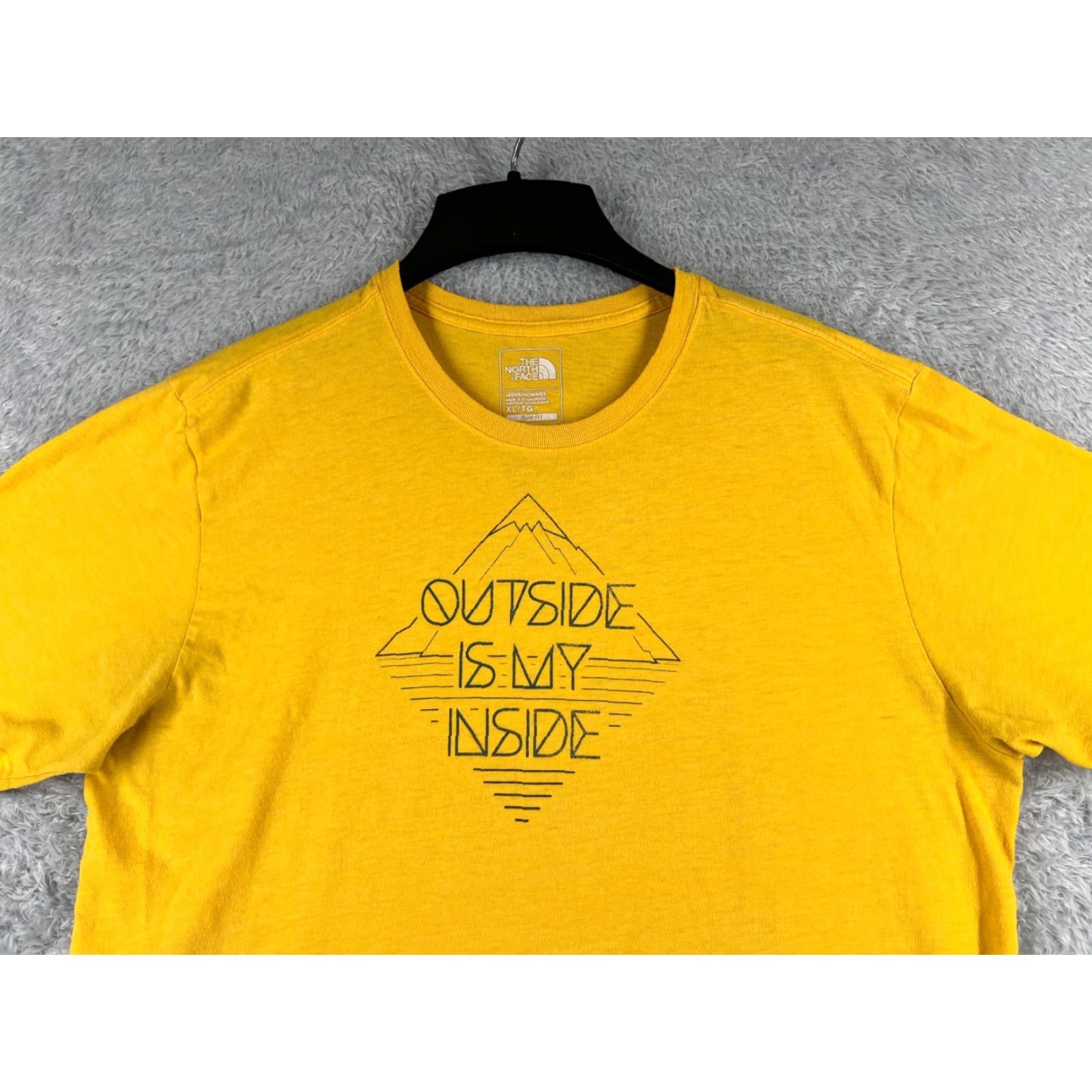 The North Face The North Face Shirt Men XL Yellow Short Sleeve Crew Neck Polyester Logo Size US XL / EU 56 / 4 - 4 Thumbnail
