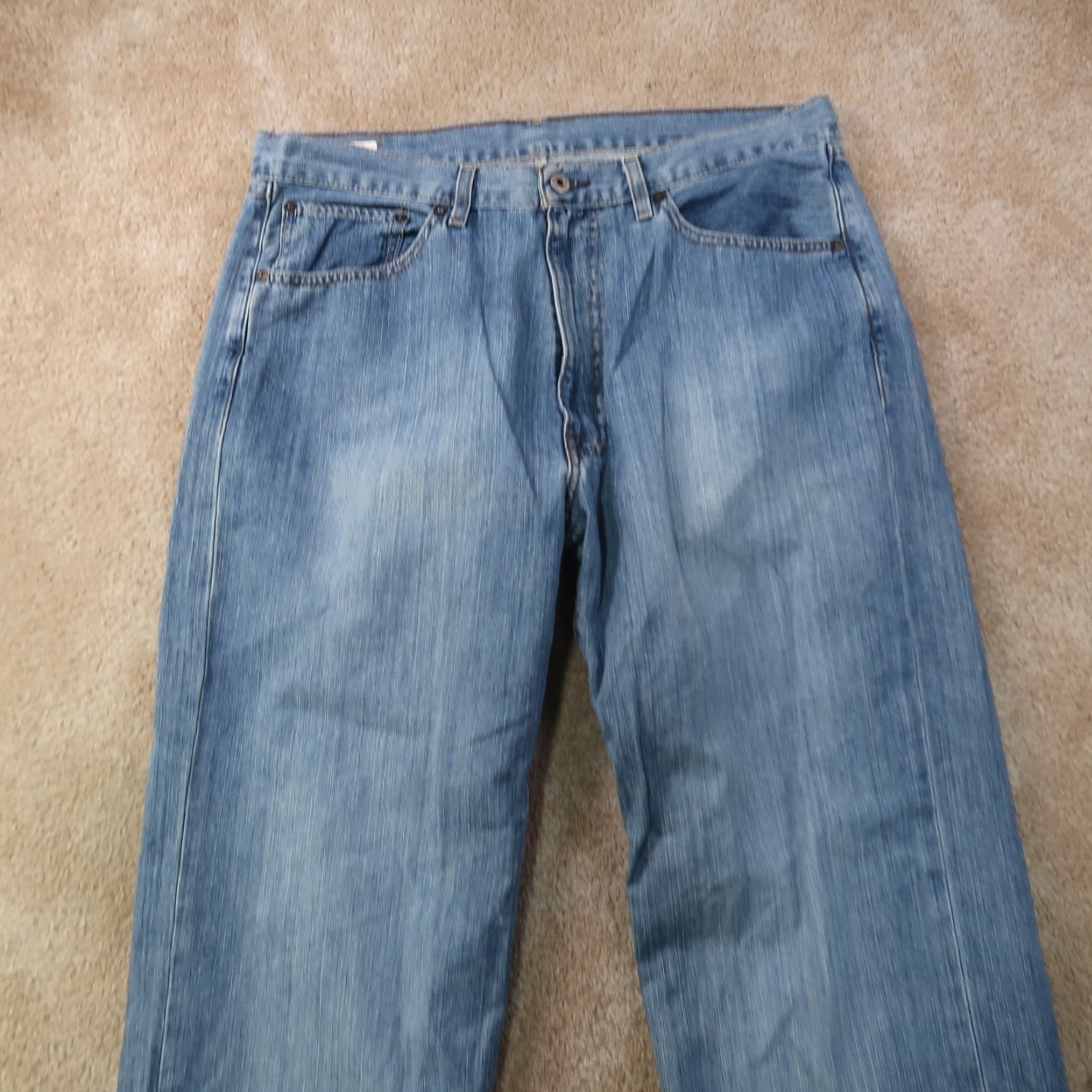 Polo Ralph Lauren Polo Ralph Lauren Jeans Thompson Mens 38x34 Blue Denim Baggy Loose Fit Size US M / EU 48-50 / 2 - 2 Thumbnail