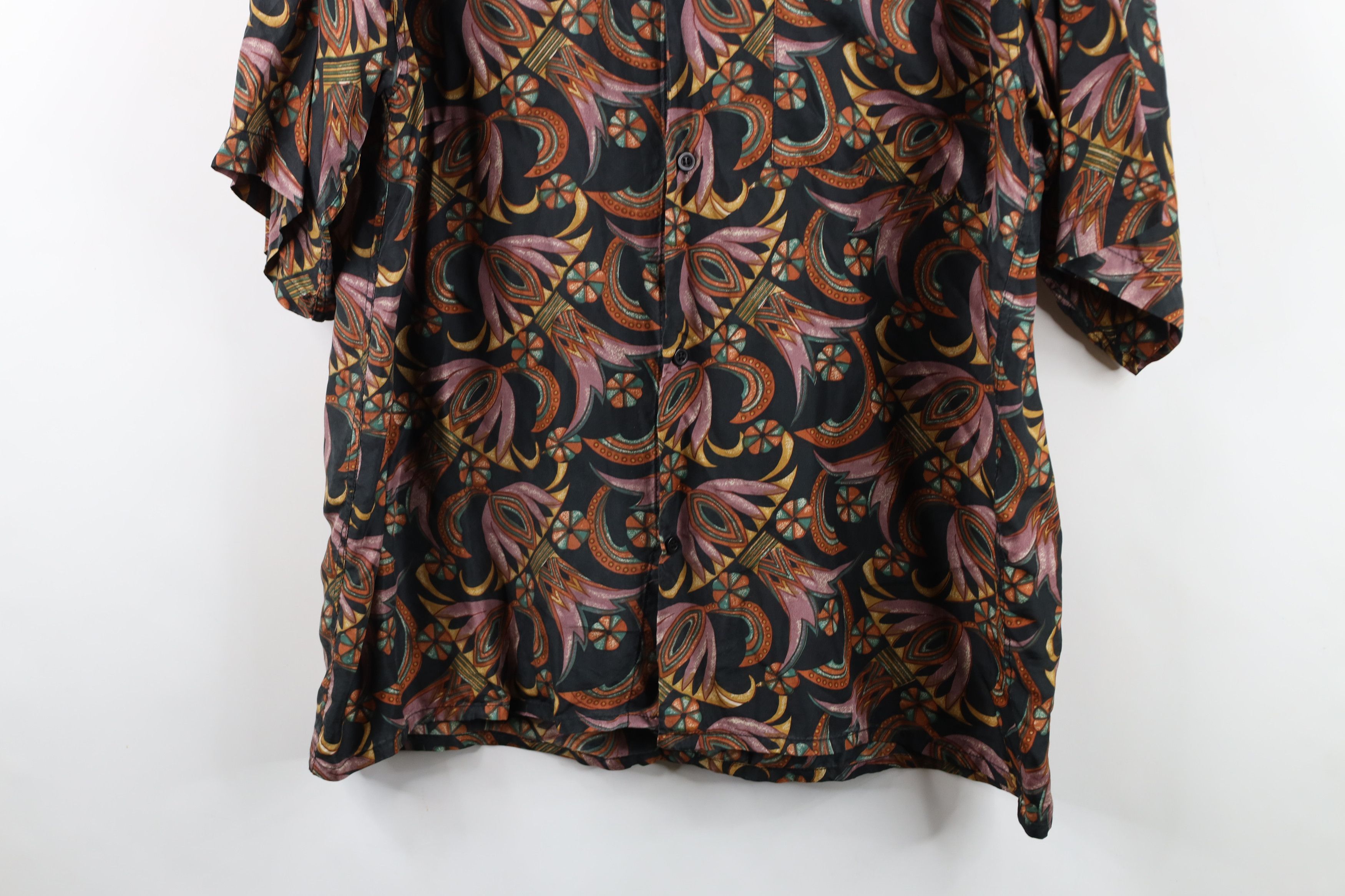 Vintage Vintage 90s Streetwear Baggy Fit Collared Button Shirt Size US L / EU 52-54 / 3 - 3 Thumbnail