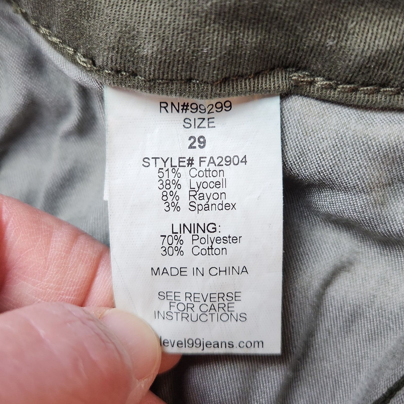 Other Level 99 Size 29 Pants Olive Green Size US 29 - 7 Thumbnail
