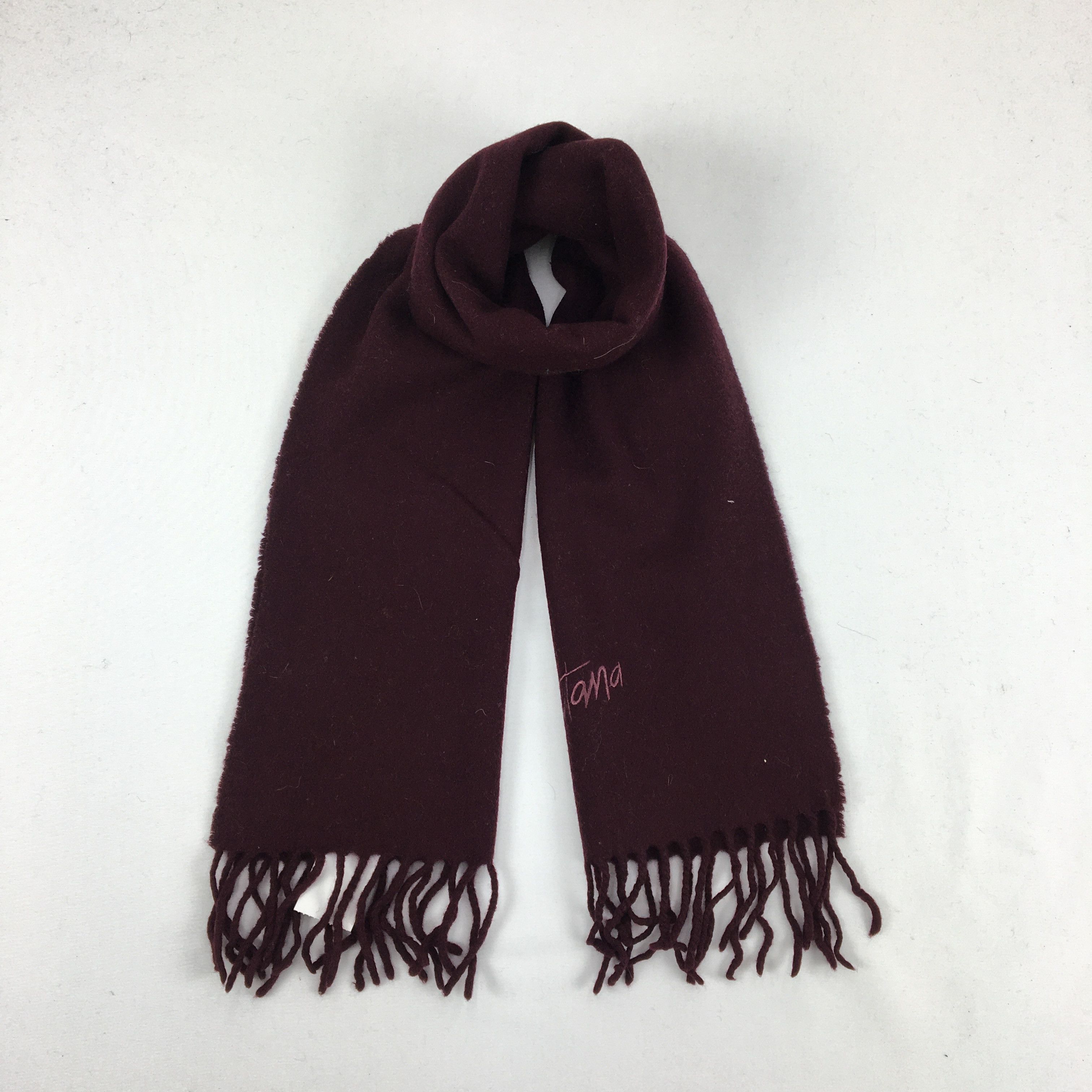 Japanese Brand Vintage Mantona Scarf Muffler Wool Winter Fringe Scarves . Size ONE SIZE - 1 Thumbnail