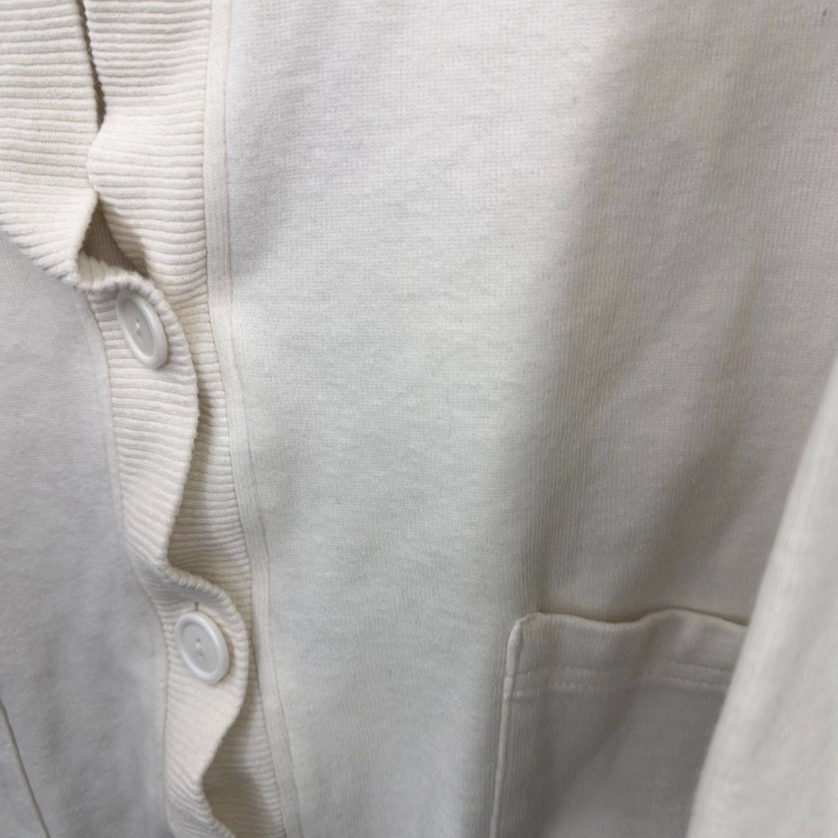 Vintage VINTAGE Frederick's of Hollywood Cardigan Womens M Ivory 1980s Glam Rock Size M / US 6-8 / IT 42-44 - 7 Thumbnail