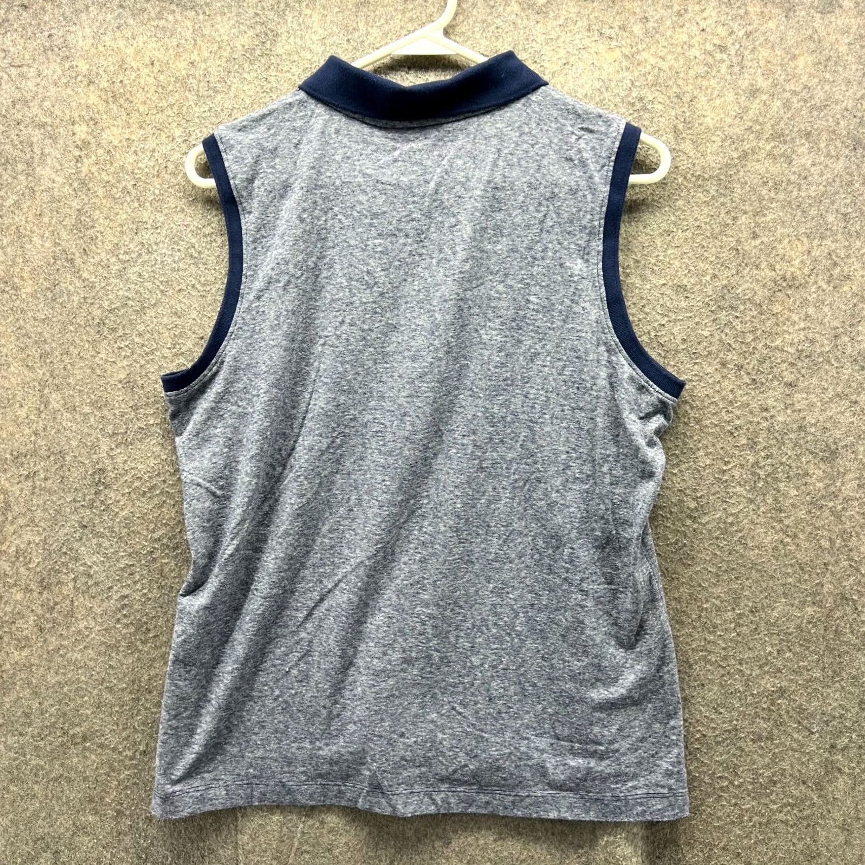 Vineyard Vines Vineyard Vines Polo Shirt Women Large Blue Heather Sleeveless Stretch Whale Polo Shirt Casual Womens Large Blue Heather Stretch Size L / US 10 / IT 46 - 2 Thumbnail