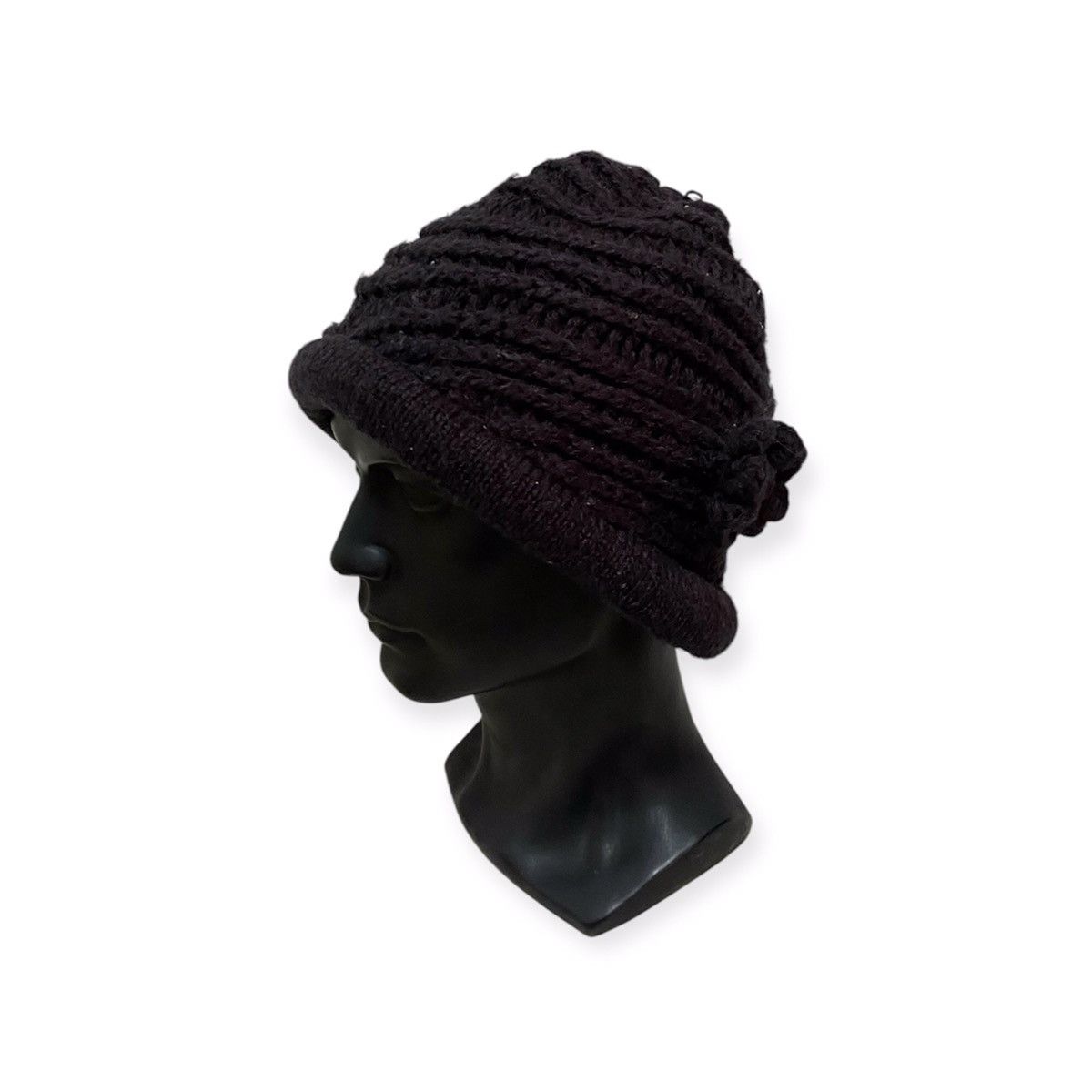 Renoma × Vintage U.P Renoma Crochet Rare Design Beanie Hat Size ONE SIZE - 1 Thumbnail