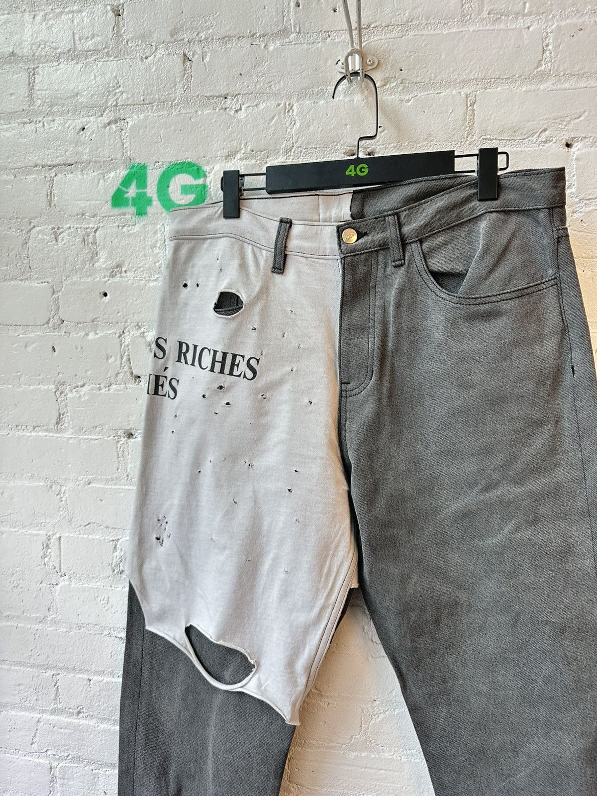 Enfants Riches Deprimes ERD LOGO THRASHED T SHIRT JEANS SZ36 Size US 36 / EU 52 - 3 Thumbnail