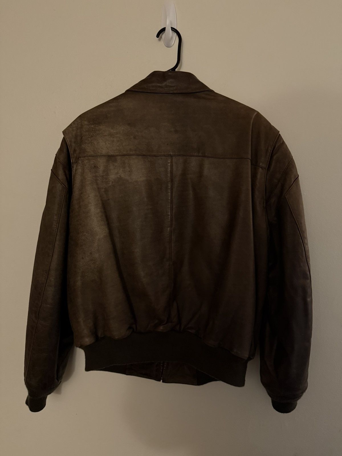 Vintage Vintage Brown Leather Toyota Flight Jacket Size US L / EU 52-54 / 3 - 4 Thumbnail