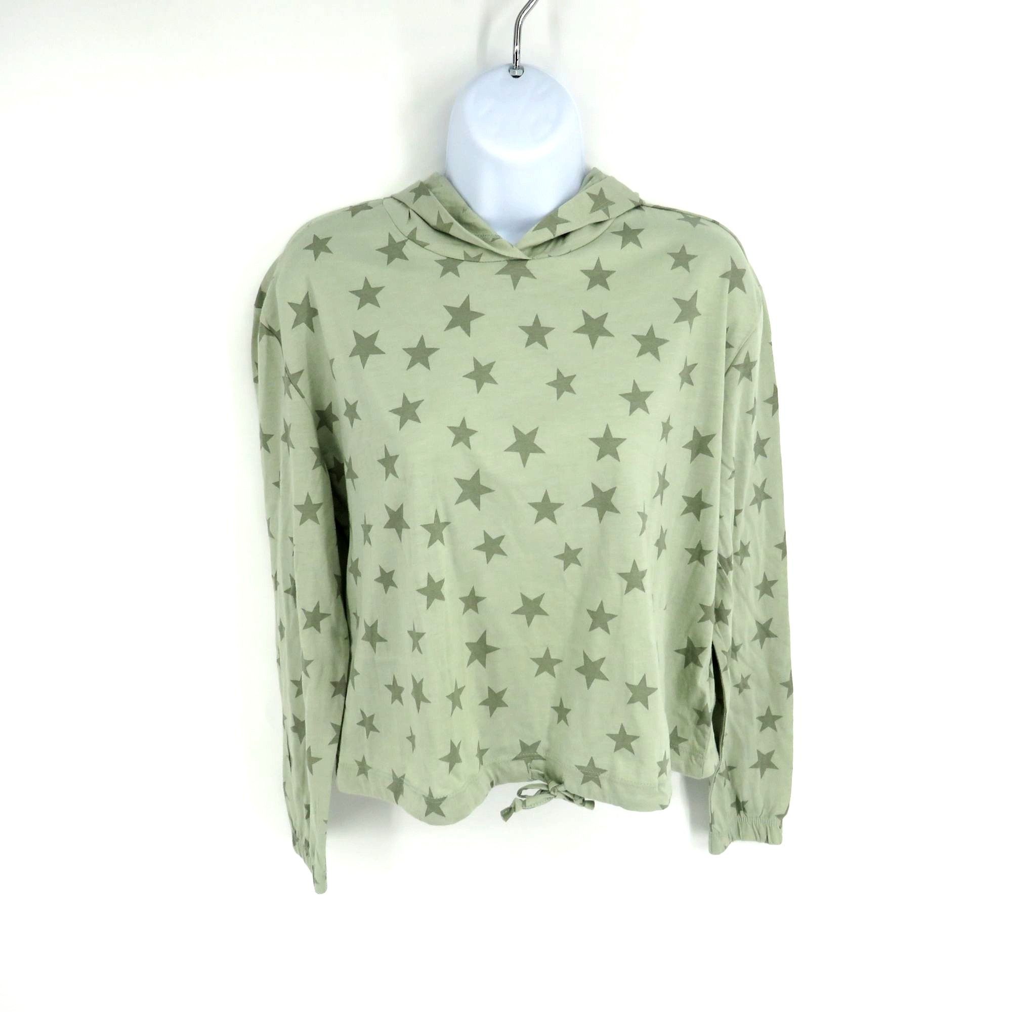 Other Alternative Light Green Star-Printed Hoodie Small Regular Fi Size S / US 4 / IT 40 - 1 Thumbnail