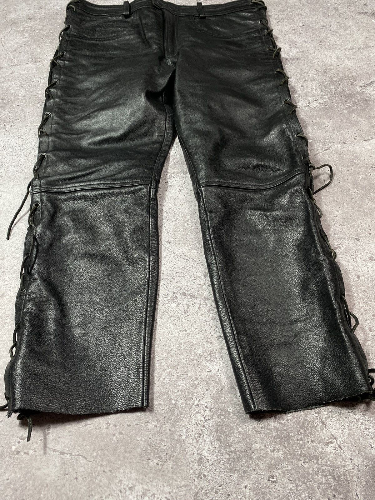 Leather × Vintage Vintage Rad Master Echtes Leder bondage pants Size US 34 / EU 50 - 3 Thumbnail