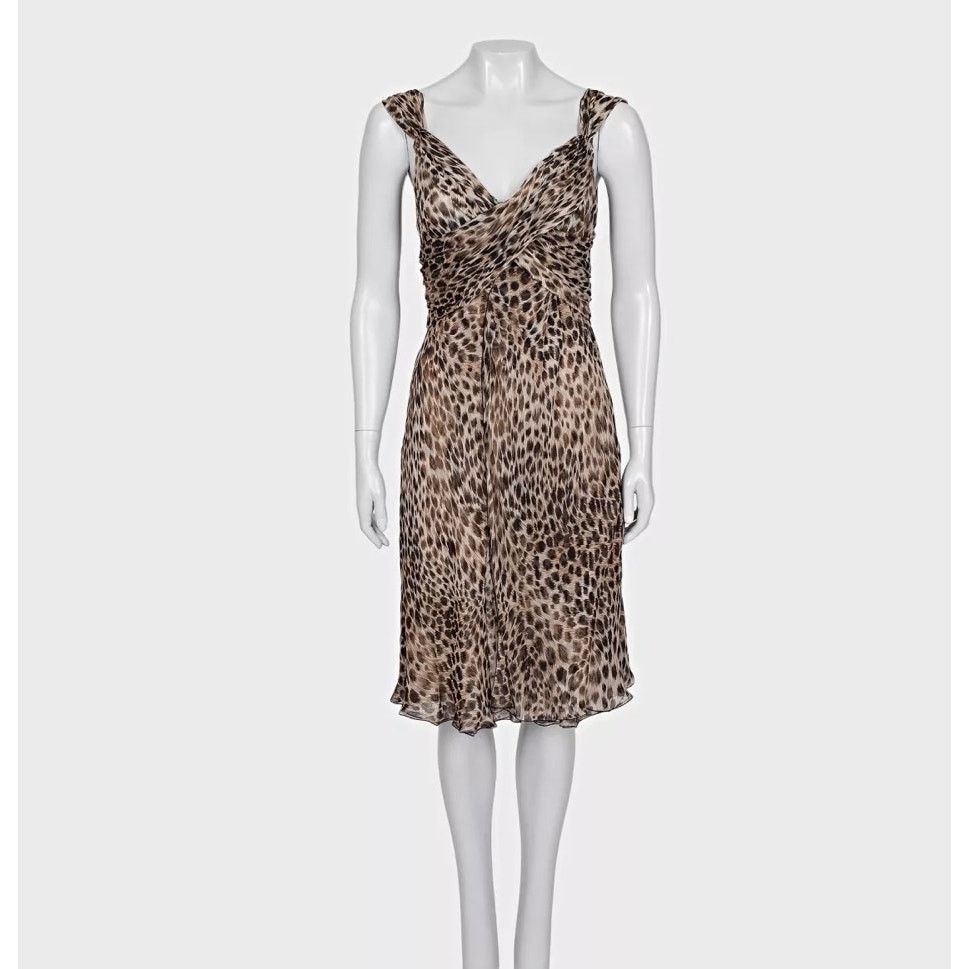 Valentino Valentino Animal Print Silk Dress - UK10 / M - Excellent Size M / US 6-8 / IT 42-44 - 1 Thumbnail