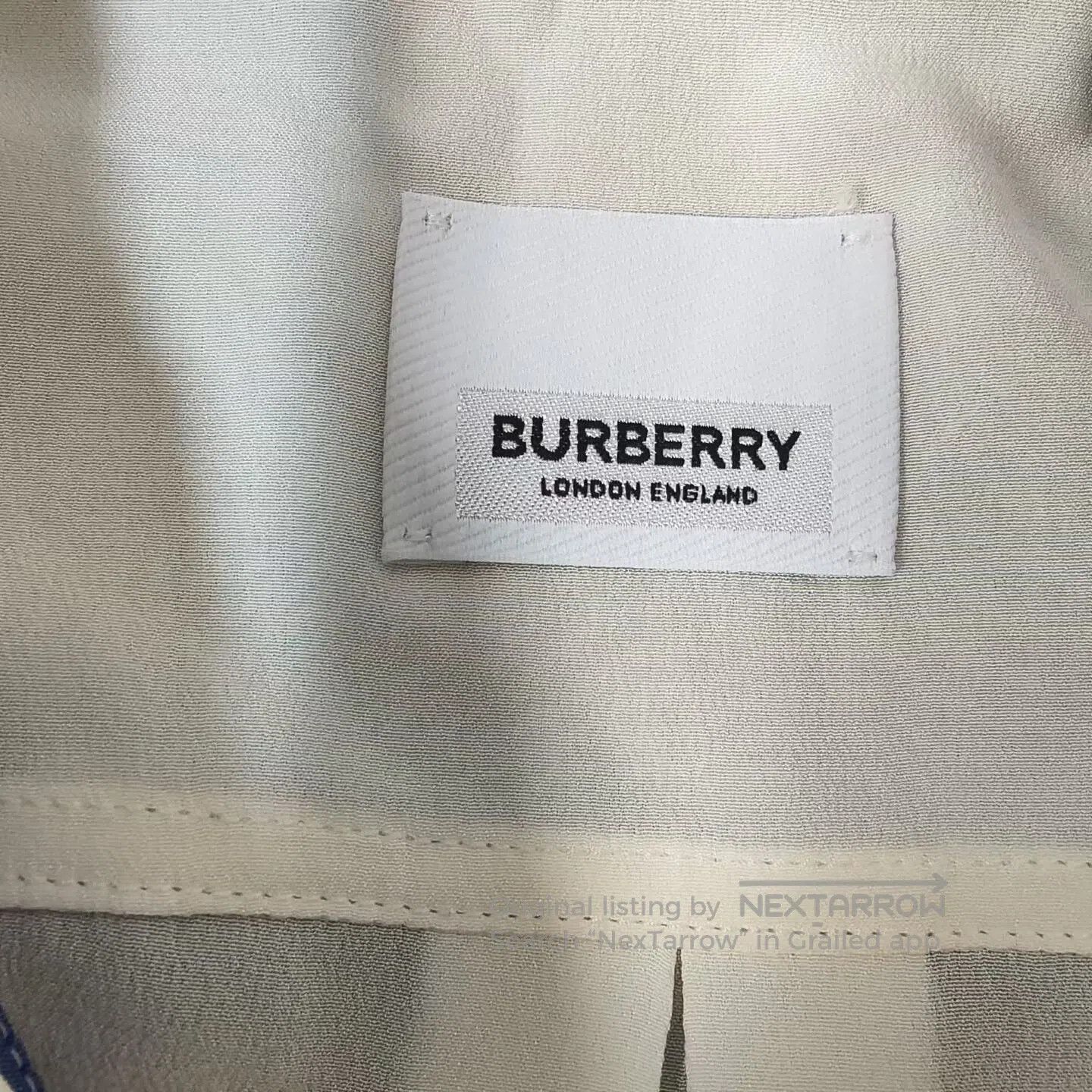 Burberry Burberry Solid Color Striped Shirt| Size S / US 4 / IT 40 - 2 Thumbnail