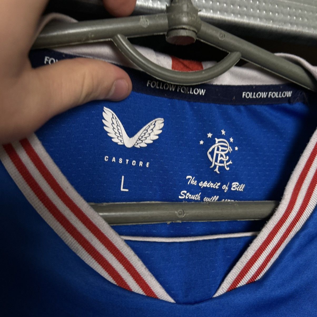 Castore Mens Castore FC Rangers Big logo soccer home jersey Size US L / EU 52-54 / 3 - 7 Thumbnail