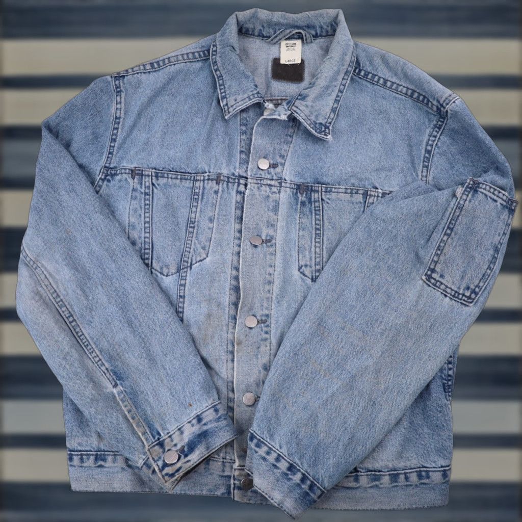 Levi's VINTAGE Levi's Silvertab Denim Jean Jacket Blue Mens Large L Regular, Jacket, Denim, 8/10, USA Made Size US 33 - 1 Thumbnail