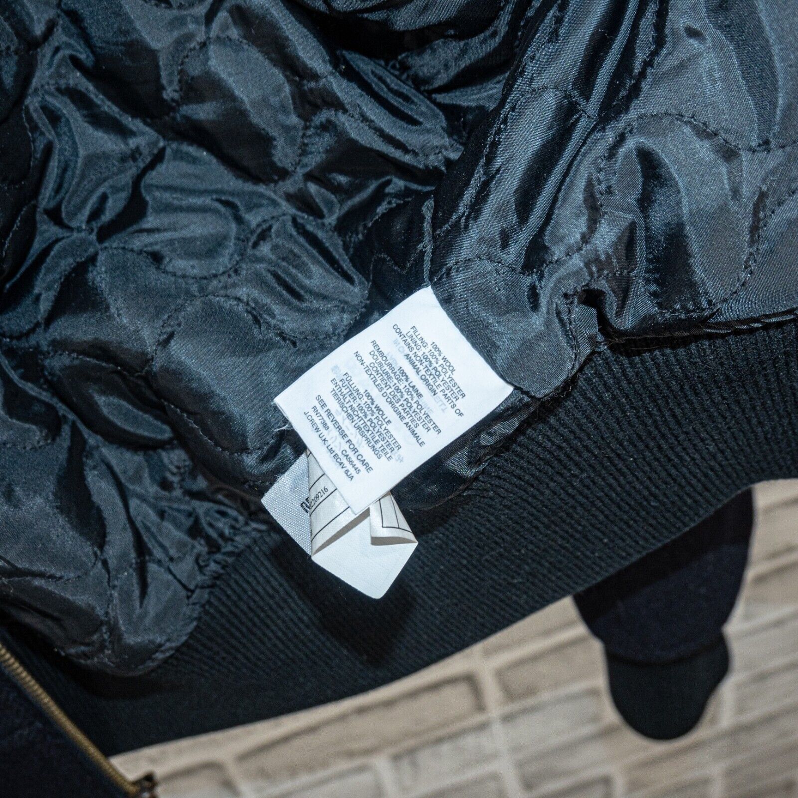 Wallace & Barnes Wallace & Barnes J.crew Men's Wool MA 1 Bomber Jacket Navy Size US S / EU 44-46 / 1 - 9 Thumbnail
