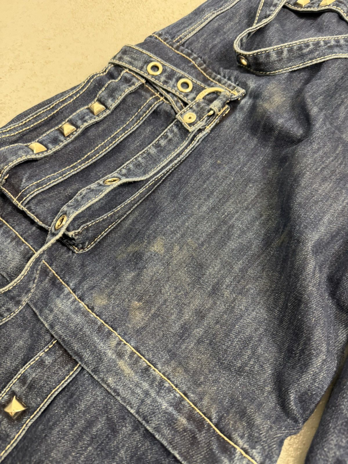 Tripp NYC Tripp Nyc Multi-laces Rivets Wide Transformed Pants Size US 32 / EU 48 - 7 Thumbnail