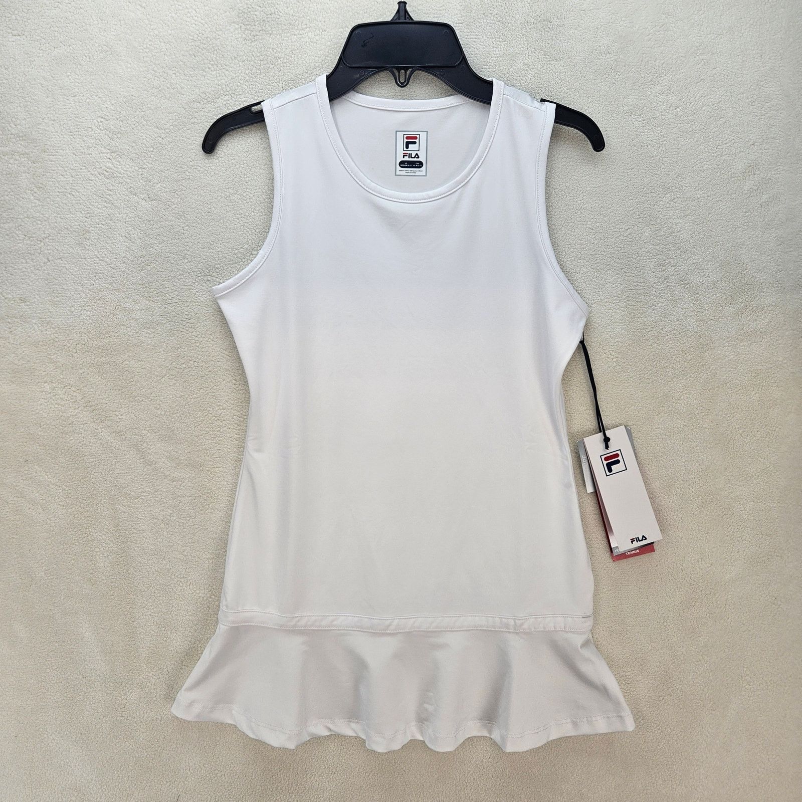 Fila FILA GIRLS MEDIUM WHITE TENNIS DRESS NWT RHINESTONE LOGO Size US M / EU 48-50 / 2 - 1 Thumbnail