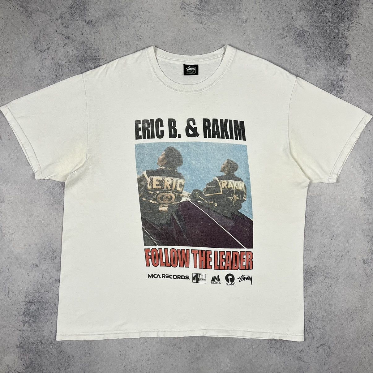 Stussy Stussy Eric B. & Rakim follow the leader big logo tee Size US L / EU 52-54 / 3 - 2 Thumbnail
