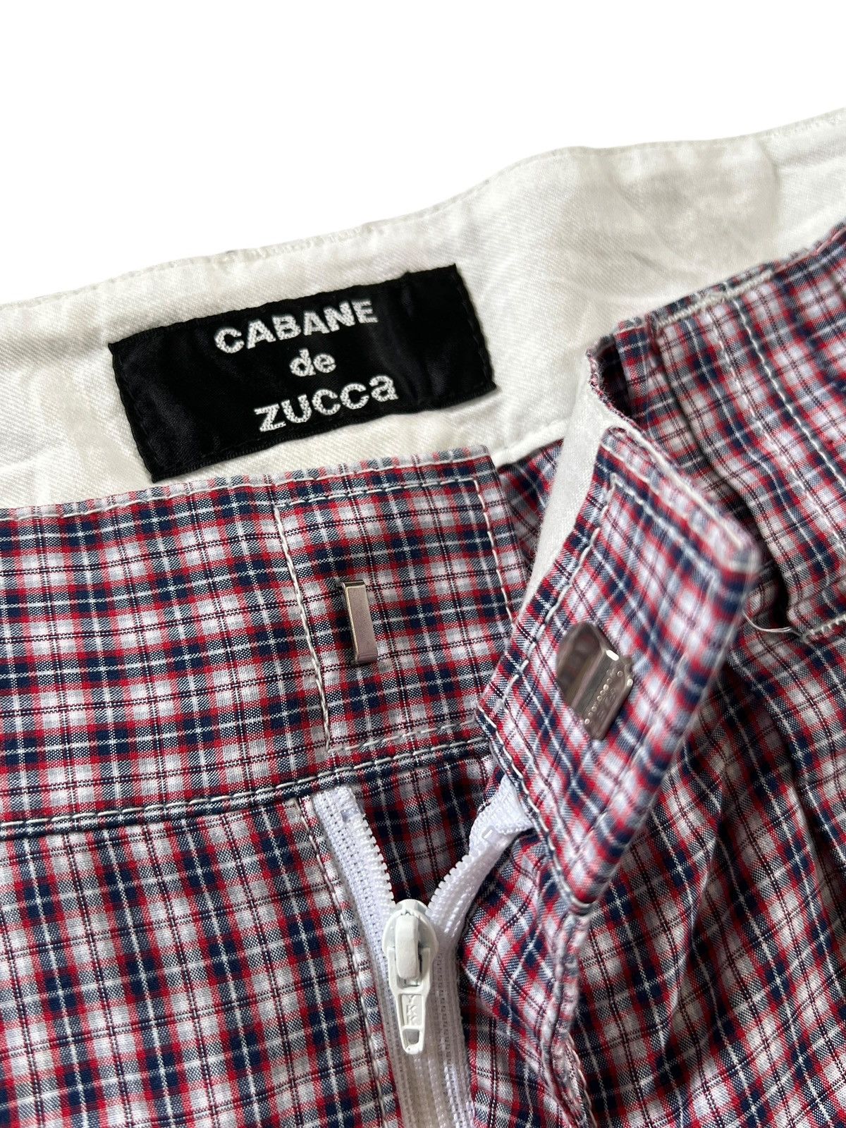 CABANE de ZUCCa CABANE de ZUCCA Checkered Hakama Shorts Size US 33 - 8 Thumbnail